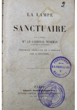 La Lampe du Sanctuaire 1859 r.