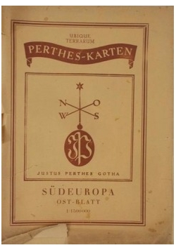 Sudeuropa. Ostblatt 1:1500000, 1943r.