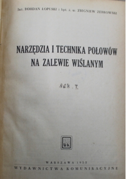 Narzędzia i technika połowów na zalewie wiślanym