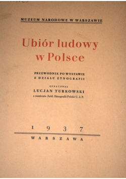 Ubiór ludowy w Polsce 1937 r