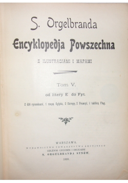 Encyklopedia powszechna, tom V, 1889r.