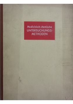 Untersuchungs Methoden, 1935r.