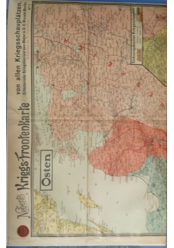 Kriegs-Frontenkarte, 26 map. So steht der Krieg, 3 mapy, ok. 1916 r.
