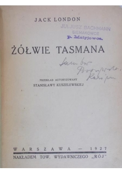 Żółwie Tasmana, 1927 r.