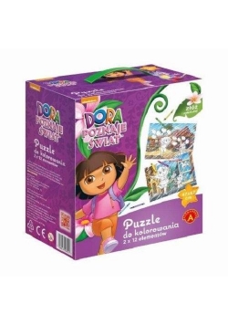 Big puzzle - do kolorowania Dora