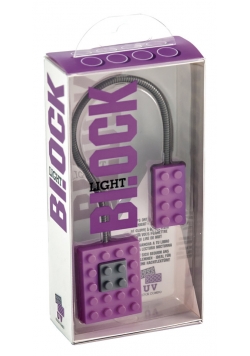 Block Light - lampka do książki UV - fioletowa