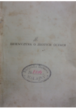 Dziewczyna o złotych oczach
