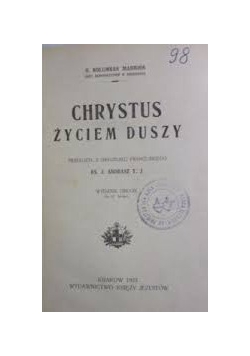 Chrystus życiem Duszy, 1923 r.
