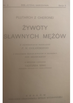 Żywoty sławnych mężów, 1921 r.