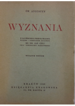 Wyznania ,1949r.