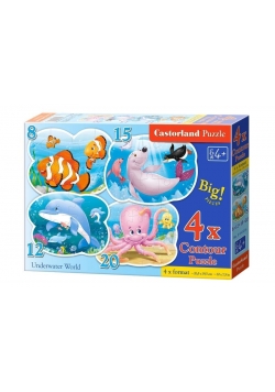 Puzzle x 4 - Podwodny świat CASTOR