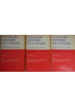 Literary history of Canada, zestaw 3 książek