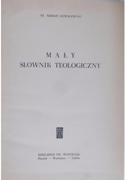 Mały słownik teologiczny