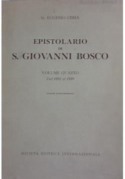 Epistolario di s Giovanni Bosco T IV