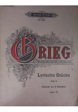 Lyrische Stucke fur Pianoforte. Heft II, 1913 r.