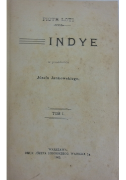 Indye Tom I 1905 r.