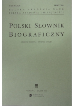 Polski słownik biograficzny, zeszyt 203