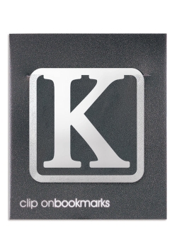 Metalowa zakładka - Litera K Clip-on