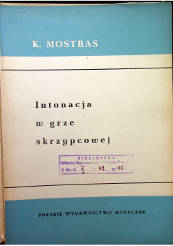 Intonacja w grze skrzypcowej