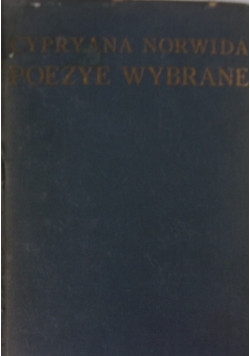 Poezye wybrane, 1933 r.