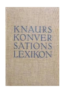 Knaurs Konversations lexikon A-Z, 1932r