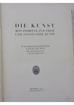 Die Kunst, 1927
