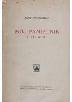 Mój pamiętnik literacki 1925 r