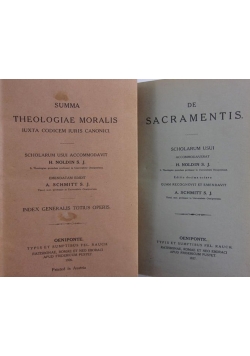 Summa theologiae moralis/ De sacramentis