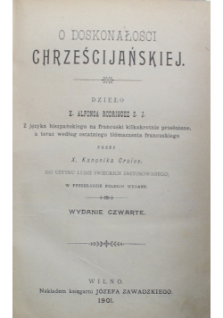 O doskonałości chrześcijańskiej 1901 r.