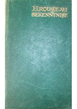 Bekenntnisse, 1907 r.