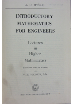 Introductory mathematics for engineers