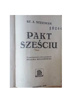 Pakt sześciu, 1938r.