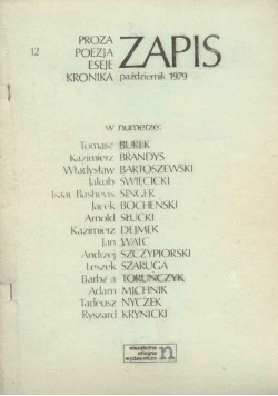 Zapis, październik 1979