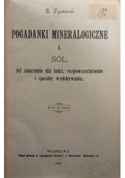 Pogadanki mineralogiczne 1907 r