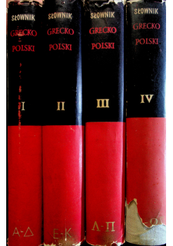 Słownik grecko polski 4 tomy