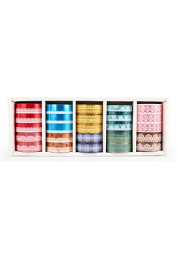 Washi Tape Pet (25szt) mix NARCISSUS