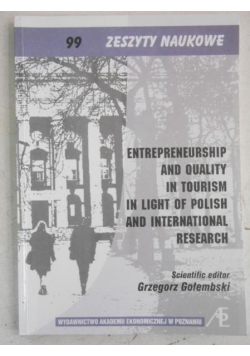 Entrepreneurship and Quality in Tourism in Light of Polish and International Research