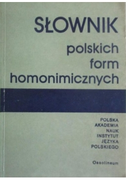 Słownik polskich form homonimicznych