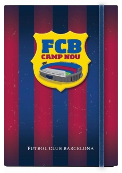 Notes A6 na gumkę FC Barcelona