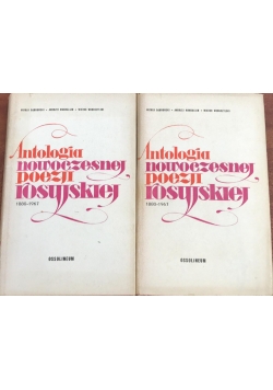 Antologia nowoczesnej poezji rosyjskiej, I-II