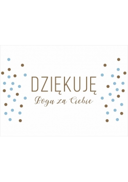 Kartka - Dziękuję Bogu za Ciebie