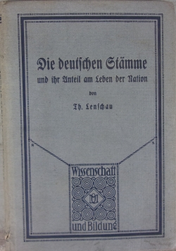 Die deutschen Stamme und ihr Anteil an Leben der Nation, 1925 r.