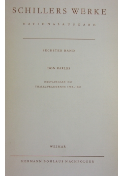 Schillers Werke Band 6