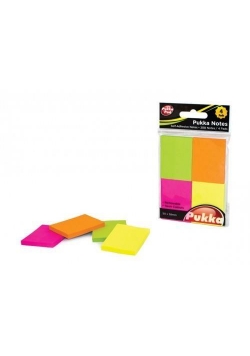 Karteczki samoprzylepne 50x38mm neonowe PUKKA