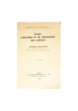 Etudes d histoire et de philosophie des sciences
