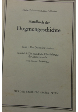 Handbuch der Dogmengeschichte