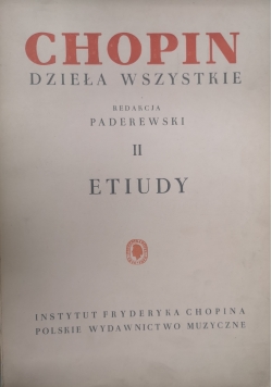 Chopin dzieła wszystkie II etiudy
