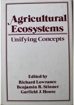 Agricultural Ecosystems Unifying Concepts