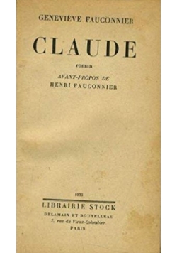 Claude, 1933 r.
