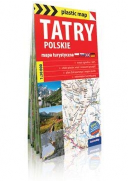 Plastic map Tatry polskie 1:30 000 mapa